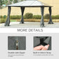 Outsunny Gazebo Curtain 10&