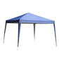 Outsunny 10x10ft Folding Pop Up Tent Outdoor Gazebo Canopy w/ Carrying Bag Blue.