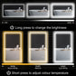 HOMCOM 39" x 24" Bathroom Mirror with LED Lights, Wall Mounted Vanity Mirror with Anti-Fog Pad and Touch Button, Clear | The Comfy Couch Canada