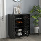HOMCOM Shoe Storage Cabinet 21 Pair Organizer 5 Tier Double Door Cupboard 5 Tier Open Shelves | The Comfy Couch Canada