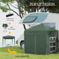 Outsunny 6.6x6.6ft Pop Up Party Tent Green Outdoor Folding Gazebo Canopy with Side Walls | The Comfy Couch Canada