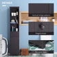 HOMCOM Tall Bathroom Linen Tower with Shelves & Drawer: 3-Level Shelves, Drawer & Modern Design in Brown Elegant Storage | The Comfy Couch Canada