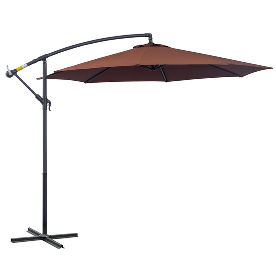 Outsunny Offset Patio Umbrella: Φ10&