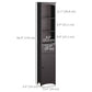 HOMCOM Tall Bathroom Linen Tower with Shelves & Drawer: 3-Level Shelves, Drawer & Modern Design in Brown Elegant Storage | The Comfy Couch Canada
