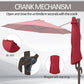 Outsunny 10ft Cantilever Patio Umbrella with 360å¡ Rotation, Crank & Cross Base for Garden Deck Pool Backyard, Wine Red | The Comfy Couch Canada