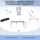 Outsunny Folding Pop Up Tent 10x10ft Outdoor Gazebo Canopy White w Carrying Bag | The Comfy Couch Canada
