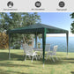 Outsunny Verdant Retreat: 10x10ft Folding Party Tent, Portable Gazebo Outdoor Canopy Garden Sunshade, Green Oasis | The Comfy Couch Canada