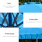 Outsunny 9FT Cantilever Patio Umbrella: Offset Design with Easy Tilt, Cross Base & 8 Ribs for Outdoor Shade, Blue | The Comfy Couch Canada