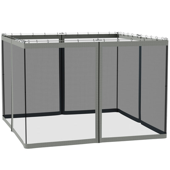 Outsunny Gazebo Mosquito Netting Replacement 10x10&