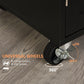 HOMCOM Mobile Culinary Companion: Rolling Kitchen Island Cart with Wood Top, Storage Drawer, Towel Bar, and Shelves | The Comfy Couch Canada