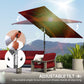 Outsunny 6.6x9.6ft Rectangle Aluminum Tilt Patio Umbrella, Garden Market Parasol, Outdoor Sunshade Canopy with Crank, Wine Red | The Comfy Couch Canada