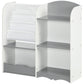 Qaba Kids Toy Storage Organizer Shelf Children Bookshelf for Bedroom Playroom Nursery Grey | The Comfy Couch Canada