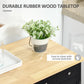 HOMCOM Kitchen Storage Cabinet Black Sideboard with Solid Wood Top Adjustable Shelf 2 Drawers.