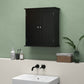 HOMCOM Wall Mount Over Toilet Bathroom Medicine Cabinet with Adjustable Shelves 2 Door Storage | The Comfy Couch Canada