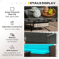 Outsunny Turquoise Patio Furniture Set, Soft Cushioned Corner Sofa Sets for Outdoor Comfort and Style | The Comfy Couch Canada