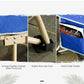 Outsunny Folding Camping Cot for Adults Portable Outdoor Sleeping Bed with Carry Bag Navy Blue | The Comfy Couch Canada