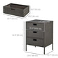 Outsunny Rattan Wicker Patio Organizer 32 Poolside Storage Cabinet with 3 Drawers Bathroom Garden Outdoor | The Comfy Couch Canada