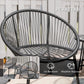 Outsunny 3 Piece Wicker Patio Furniture Set with Soft Seat Cushions, Tempered Glass Tabletop, Bistro Set for Garden, Black | The Comfy Couch Canada