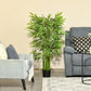 HOMCOM 4.5FT Lifelike Bamboo Plant Artificial Greenery Faux Tree in Pot for Home Office Indoor Outdoor Decor | The Comfy Couch Canada