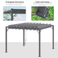 Outsunny Outdoor Aluminium Pergola 9.5&