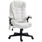 Vinsetto 6 Point Vibrating Massage Office Chair High Back Executive Chair with Reclining Back, Swivel Wheels, Pink.