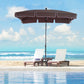 Outsunny 7x4ft Rectangle Patio Umbrella: Aluminum Tilt UV Protection Sun Shade for Outdoor, Coffee | The Comfy Couch Canada