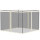 Outsunny Replacement Mosquito Netting for Gazebo 10&