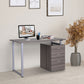 HOMCOM 47" Computer Desk: Multi-Use Reversible File Drawers, Metal Frame for Home Office Furniture | The Comfy Couch Canada