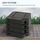 Outsunny Patio Umbrella Weight Bases: 4pc Water/Sand Fillable HDPE Cantilever Cross Stands | The Comfy Couch Canada