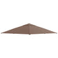 Outsunny Gazebo Canopy Replacement 9.84 x 9.84ft UV Protected Top Sun Shade Coffee | The Comfy Couch Canada