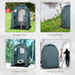 Outsunny Portable Shower Tent Changing Room Privacy Shelter for Camping with Windows Floor Mat Foldable Green | The Comfy Couch Canada