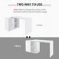HOMCOM L-Shaped Desk Computer Corner with Storage Shelf Drawer White Home Office Workstation | The Comfy Couch Canada