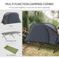 Outsunny Camping Tent Cot All in One Folding Tent Combo Portable Off-Ground Tent Shelter with Self-Inflating Air Mattress and Bag | The Comfy Couch Canada