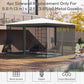 Outsunny Replacement Mosquito Netting for Gazebo 10&
