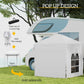 Outsunny Pop Up Party Tent 6.6x6.6ft Outdoor Folding Gazebo Canopy with Side Walls Easy Setup for Events White | The Comfy Couch Canada