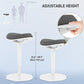 HOMCOM Standing Desk Stool, Ergonomic Wobble Chair, Adjustable Leaning Stool for Office Desks, with Rocking Motion, Grey | The Comfy Couch Canada