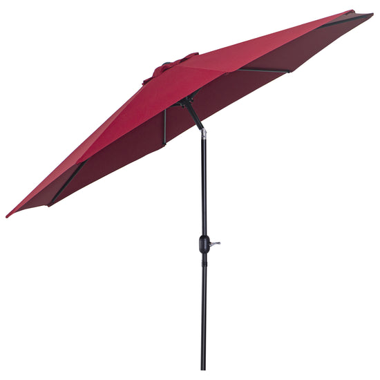 Outsunny Steel Frame Patio Umbrella: 10&