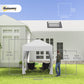 Outsunny Pop Up Party Tent 6.6x6.6ft Outdoor Folding Gazebo Canopy with Side Walls Easy Setup for Events White | The Comfy Couch Canada