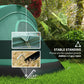 Outsunny 5-6 Person Family Tent, Outdoor Camping Tent with Lighting Hook, Carrying Bag for Camping, Hiking and Travelling, Green | The Comfy Couch Canada