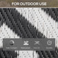 Outsunny Reversible Outdoor RV Rug, Patio Floor Mat, 5&