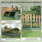 Outsunny Metal Raised Garden Planter Bed: 6&