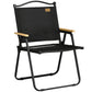 Outsunny Camping Chair, Lightweight Folding Chair, Portable Armchair, Excellent for Festivals, Fishing, Black | The Comfy Couch Canada