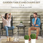Outsunny 3 Pieces Bistro Set, Foldable Patio Furniture Set with Mesh Chairs, Glass Table for Garden, Balcony, Black | The Comfy Couch Canada