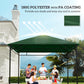 Outsunny Gazebo Canopy Replacement 9.84 x 9.84ft UV Protected Top Sun Shade Coffee.