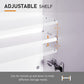 HOMCOM Wall Mount Mirrored Bathroom Medicine Cabinet Adjustable Shelf Double Soft Close Doors Grey | The Comfy Couch Canada