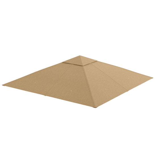 Outsunny Gazebo Canopy Replacement 9.84 x 9.84ft UV Protected Top Sun Shade Beige | The Comfy Couch Canada