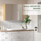 kleankin Bathroom Wall Cabinet with Mirror Medicine Cabinet 3 Doors Adjustable Storage Shelves White | The Comfy Couch Canada