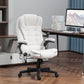 Vinsetto 6 Point Vibrating Massage Office Chair High Back Executive Chair with Reclining Back, Swivel Wheels, Pink.