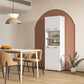 kleankin 72" Bathroom Linen Cabinet: Freestanding with Open Shelves & Cupboards in White | The Comfy Couch Canada