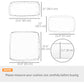 Outsunny Patio Rattan Sofa Set 14pc Outdoor Cushion Polyester Cover Replacement Set No Cushion.